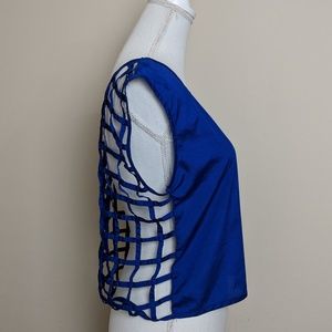 UO Black Poppy Cutout Top